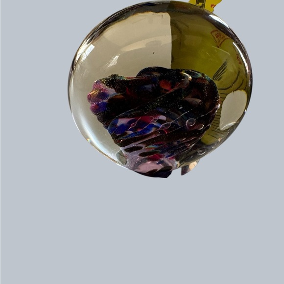 Colorful Glass Paperweight signed - Picture 8 of 8